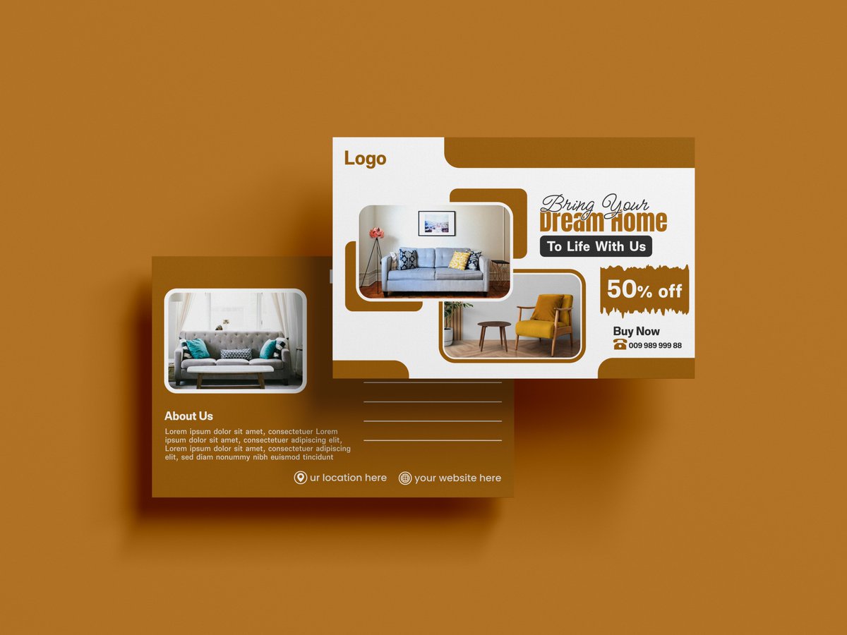 Pixecient's tweet photo. Showcasing comfort through clean, modern postcard design. Perfect for furniture brands! 

#FurnitureDesign #PostcardDesign #GraphicDesign #PrintDesign #CreativePostcard #FurnitureMarketing #ModernFurniture #VisualBranding #InteriorDesignPromo #FurnitureBranding #Furniturepostcard https://t.co/0OxyQLrhHH