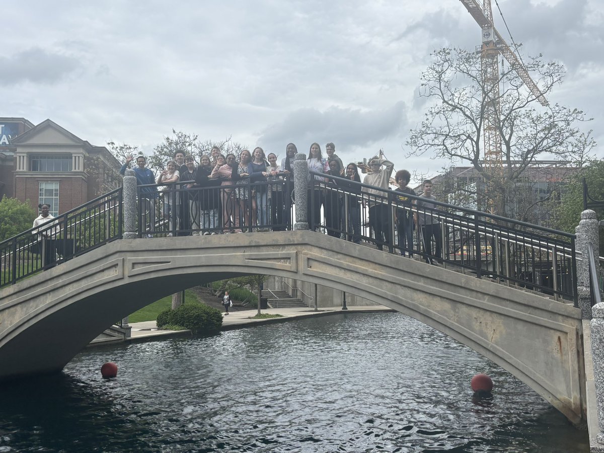 The Principal Student Advisory Council touring the Indiana State House and taking a walk along the Indy Canal! #northsidetitans #mcs
