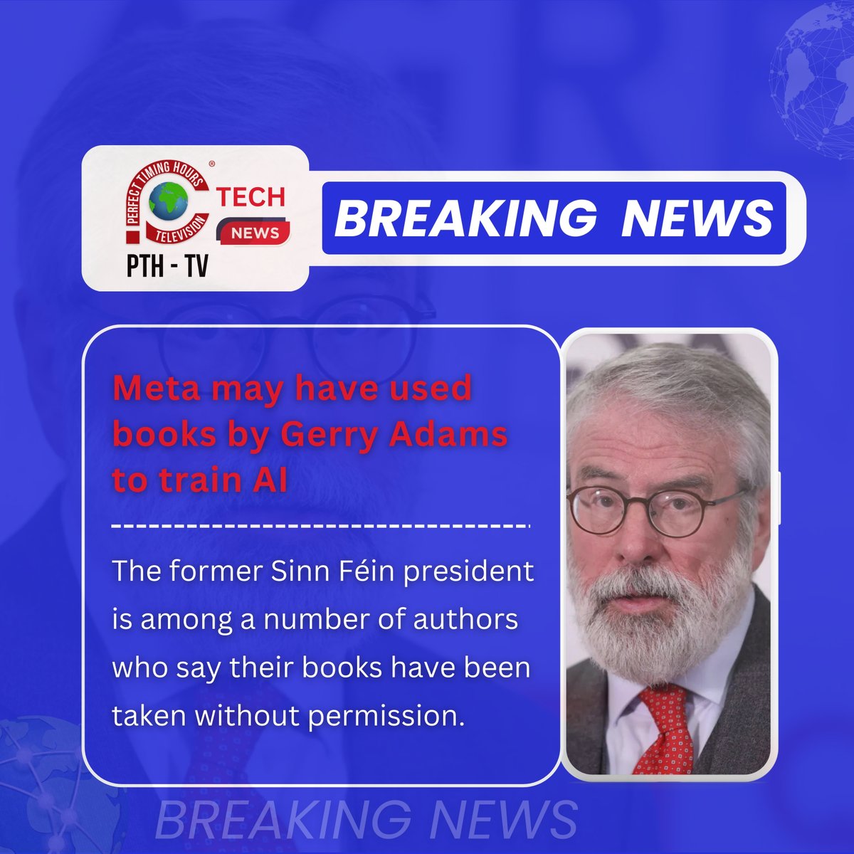pthtvglobal's tweet image. Meta may have used books by Gerry Adams to train AI

Read here bbc.com/news/articles/…

#MetaAI #AICopyright #AITrainingData #GerryAdams #TechEthics #DataPrivacy #AIControversy #PerfectTimingHolding #PerfectTimingTechnologies