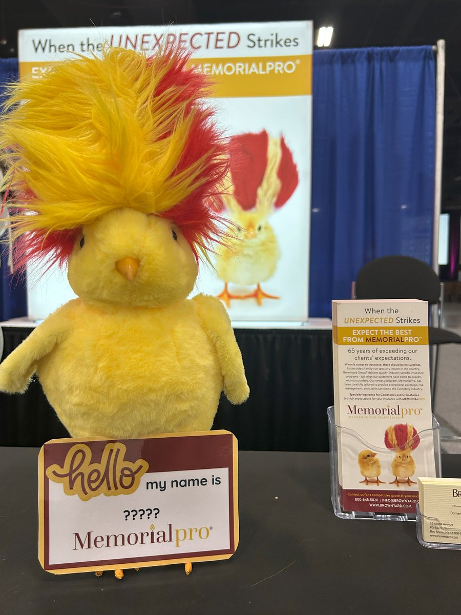 Brownyard's tweet image. Domenic, Tara &amp;amp; Charlize can&apos;t wait to see everyone this week at the @iccfa Experience. Step on up to MemorialPro&apos;s booth (#1466) to find an #insurancesolution for you and while you&apos;re there, help us name our new mascot for a chance to win a $100 AMEX gift card. #ICCFAExperience