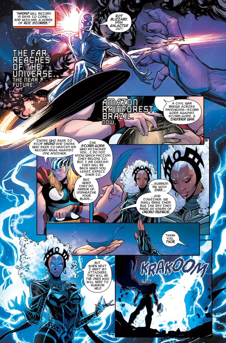 ⚡️| PRÉVIAS DE 'STORM #8'

Com Lucas Werneck de volta na arte, podemos ver The One Above All, Thor, Surfista Prateado e, obviamente Tempestade. Ansiosos?

#OroroSpoilers