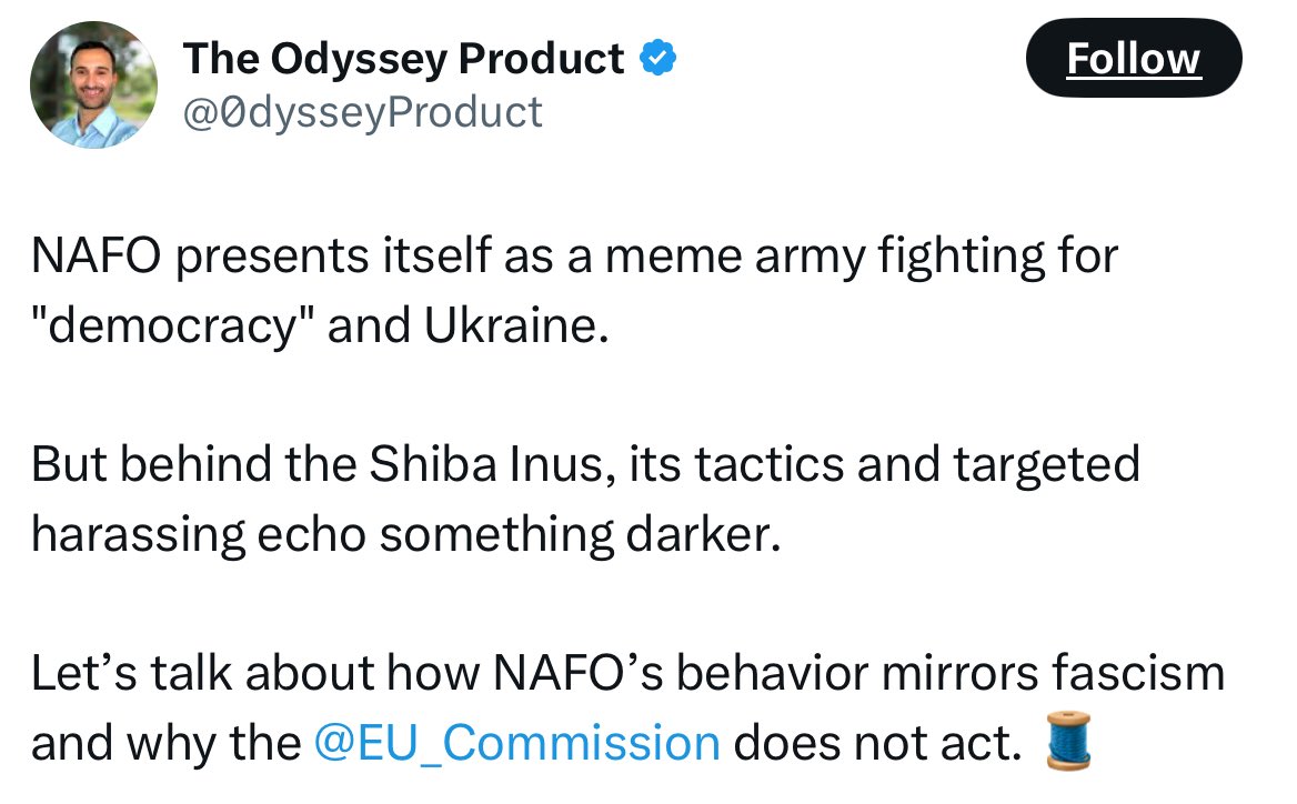 Fellas, we have a renewed attack on NAFO, probably orchestrated from Moscow. Don't forget that they can do nothing against us. We don't have a leader, we don't depend on funding, our religion is the truth. 

Keep calm and NAFO on!