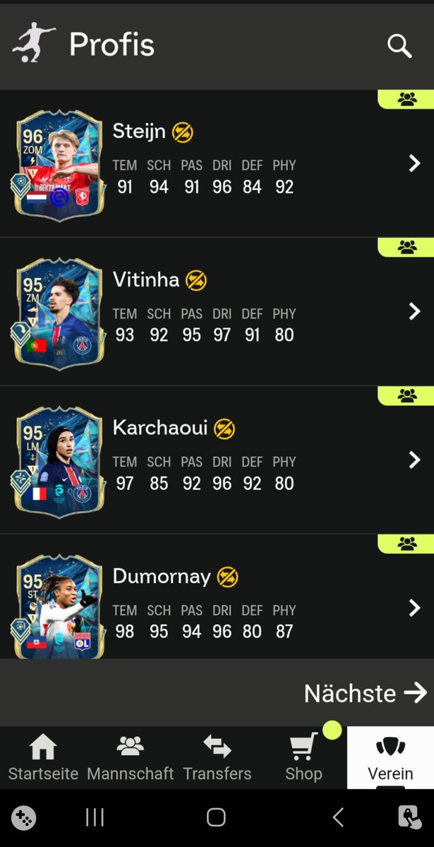 Wicked1901's tweet photo. @MM___TV89 Das sind aktuell die besten. Insgesamt 24 verschiedene gezogen. 28 sind noch im speicher. (2x vitinha, 1xkarchoui) https://t.co/lmjg3COrV0