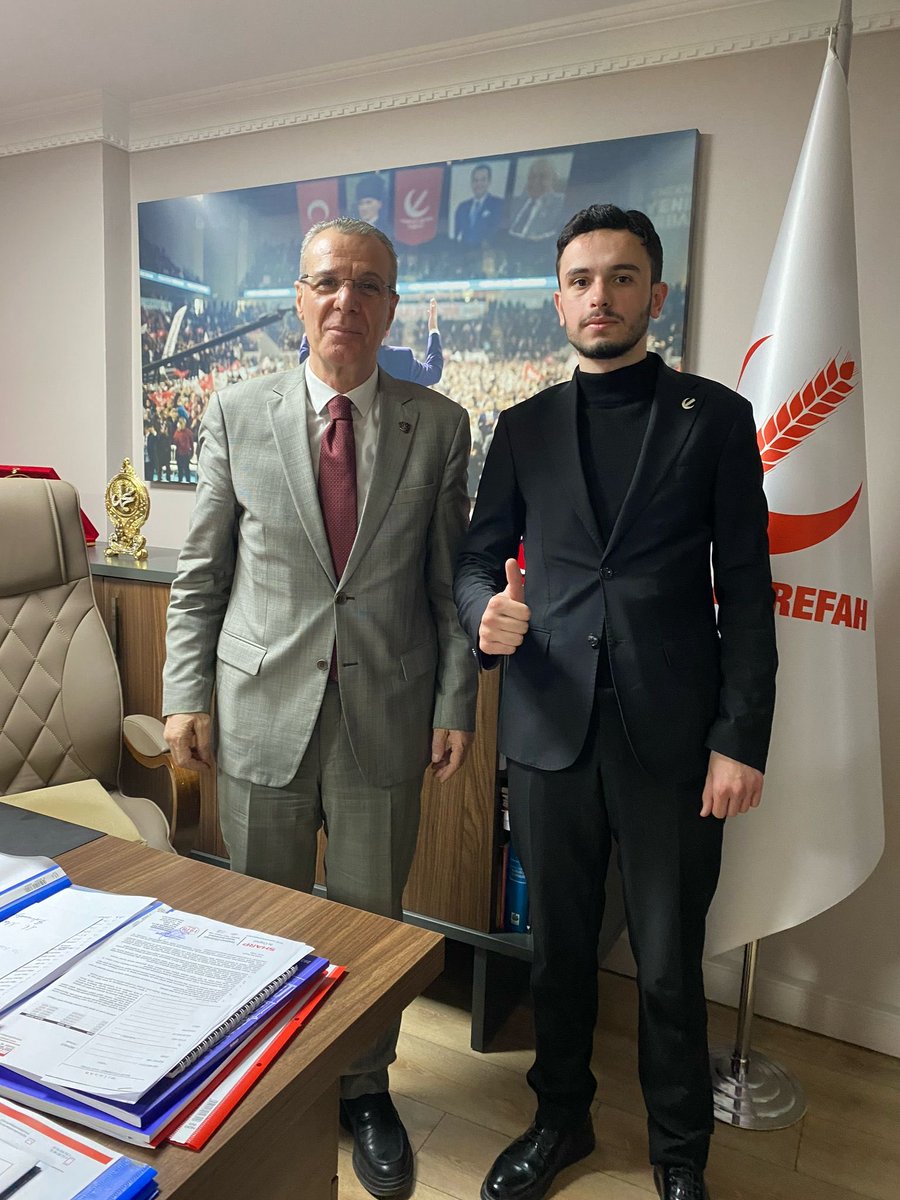 Bülent Osman Osmanağaoğlu (@bo_osmanagaoglu) on Twitter photo Samsun İlimizden Hafız İbrahim Barutçu Kardeşimi Genel Sekreterlik makamında misafir olarak ağırladık.
Ziyaretinden memnun kaldık.
<a href="/erbakanfatih/">Dr. Fatih Erbakan</a>
<a href="/rprefahpartisi/">Yeniden Refah Partisi</a> Samsun İlimizden Hafız İbrahim Barutçu Kardeşimi Genel Sekreterlik makamında misafir olarak ağırladık.
Ziyaretinden memnun kaldık.
<a href="/erbakanfatih/">Dr. Fatih Erbakan</a>
<a href="/rprefahpartisi/">Yeniden Refah Partisi</a>