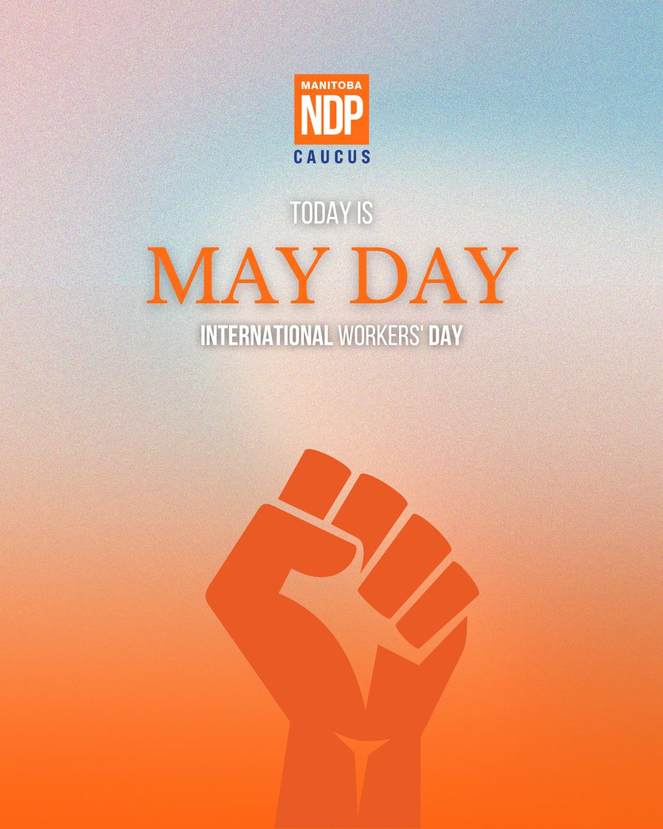 We’re proud to stand with workers across #Manitoba and around the world. That’s why we passed the strongest labour legislation in Manitoba’s history—banning replacement workers and making it easier to join a union. Every worker deserves fair wages and a safe workplace.