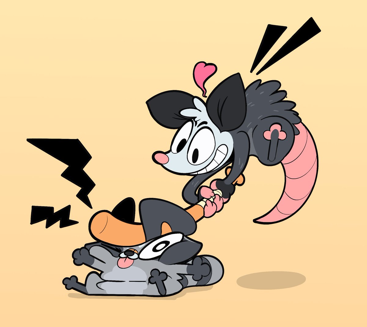 Opossums are bullies