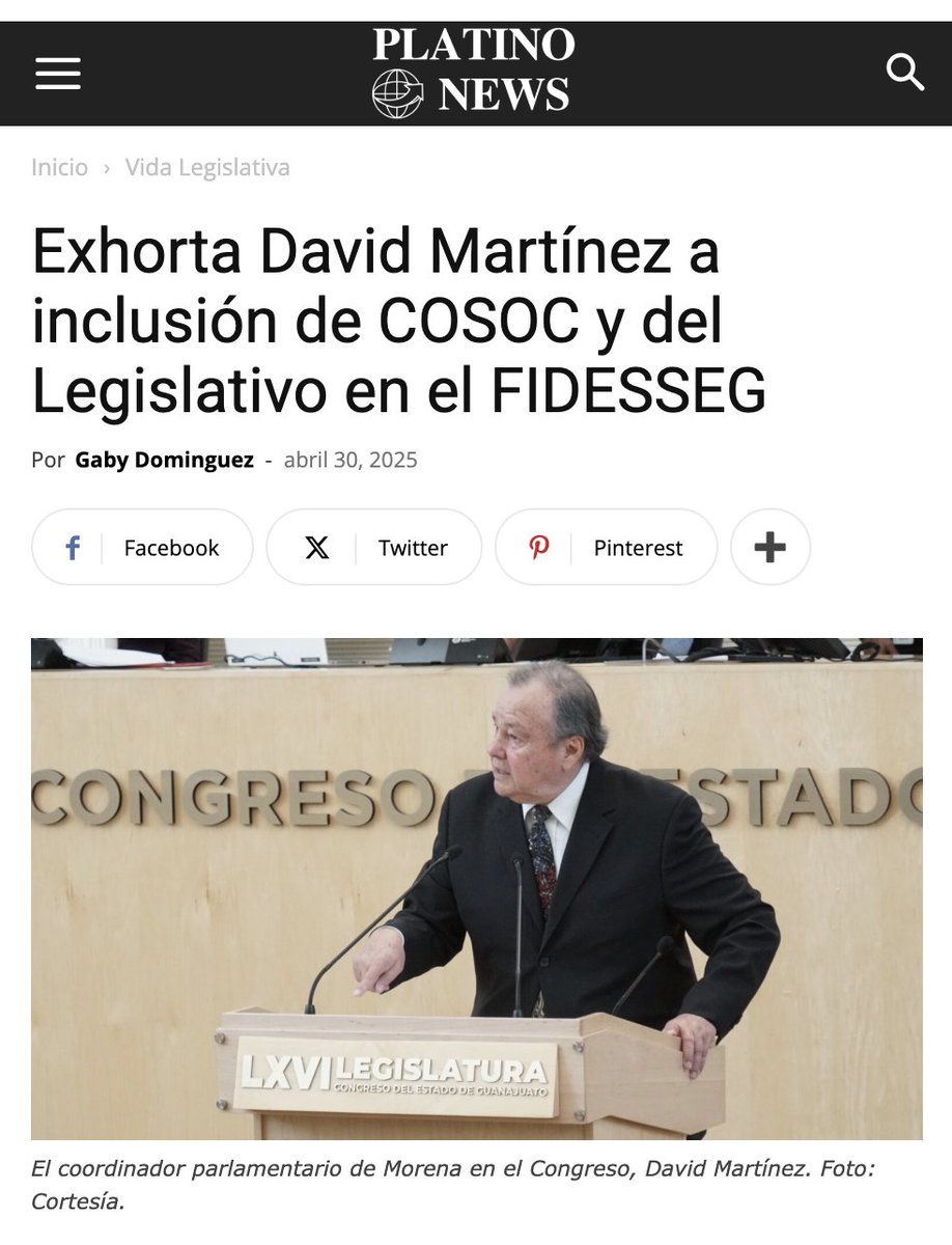 DavidGuanajuato's tweet photo. Exhorta David Martínez a inclusión de #COSOC y del Legislativo en el #FIDESSEG
abril 30, 2025 Por Gaby Dominguez en @PlatinoNews_
https://t.co/3gKgaON7vI https://t.co/XS4YRt3kzC