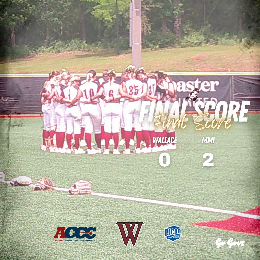 Wallace-Dothan Softball (@govsoftball) on Twitter photo Govs drop game 1 to MMI. 
Back tomorrow at 10am for a chance to extend our season! 
#GoGovs🎩 Govs drop game 1 to MMI. 
Back tomorrow at 10am for a chance to extend our season! 
#GoGovs🎩