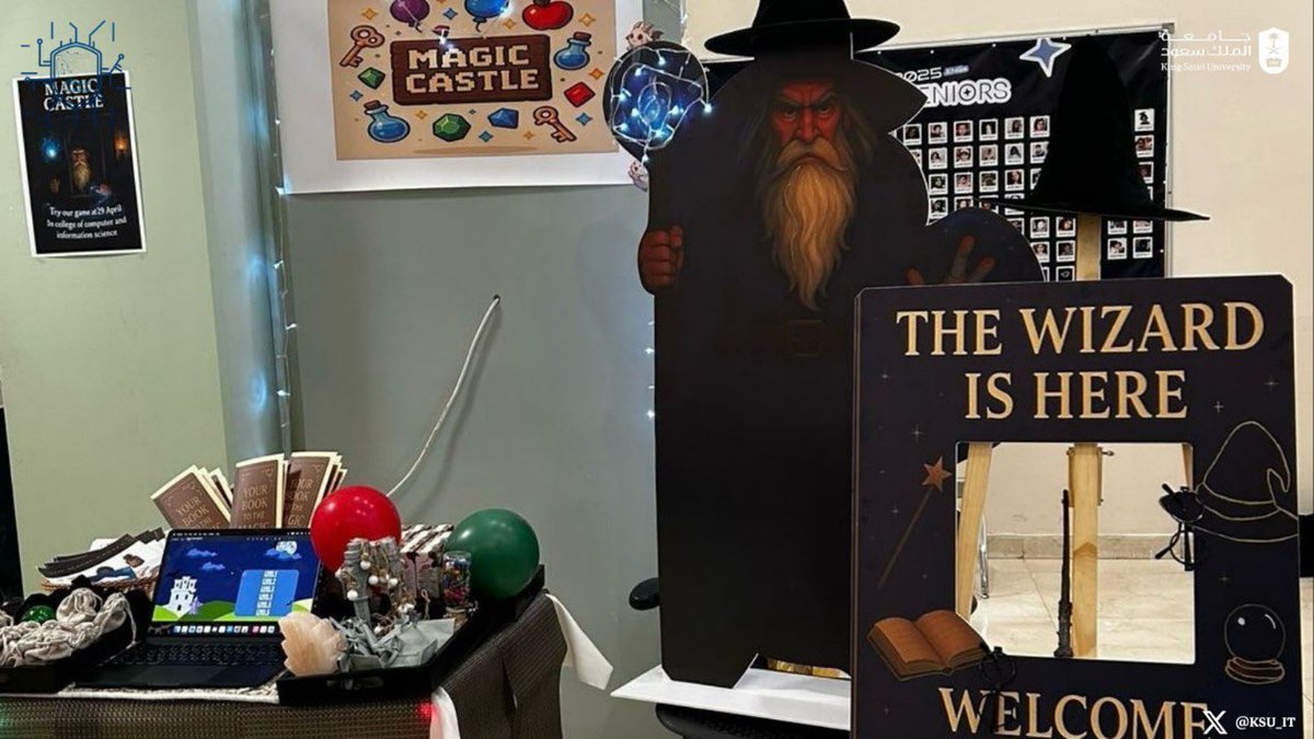 نُبارك للفائزات في مشروع Magic Castle لمادة IT210
عالم تفاعلي ساحر صنعنه بإتقان… وتوّجن تميزًا مستحقًا!
مبارك لكنّ فائزاتنا :
🏅لطيفة الخميس
🏅وجد السهيمي
🏅روان المطيري
🏅هبة الرحمن أحمد
🏅هيفاء السلمي
🏅ريماس بن جريد

#IT_FAIR3
#IT_FAIR