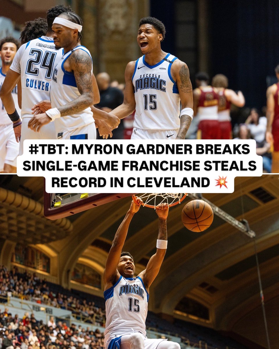 #TBT: When Myron Gardner broke a SINGLE-GAME FRANCHISE-RECORD with 7 steals vs. Cleveland on March 22nd 📚