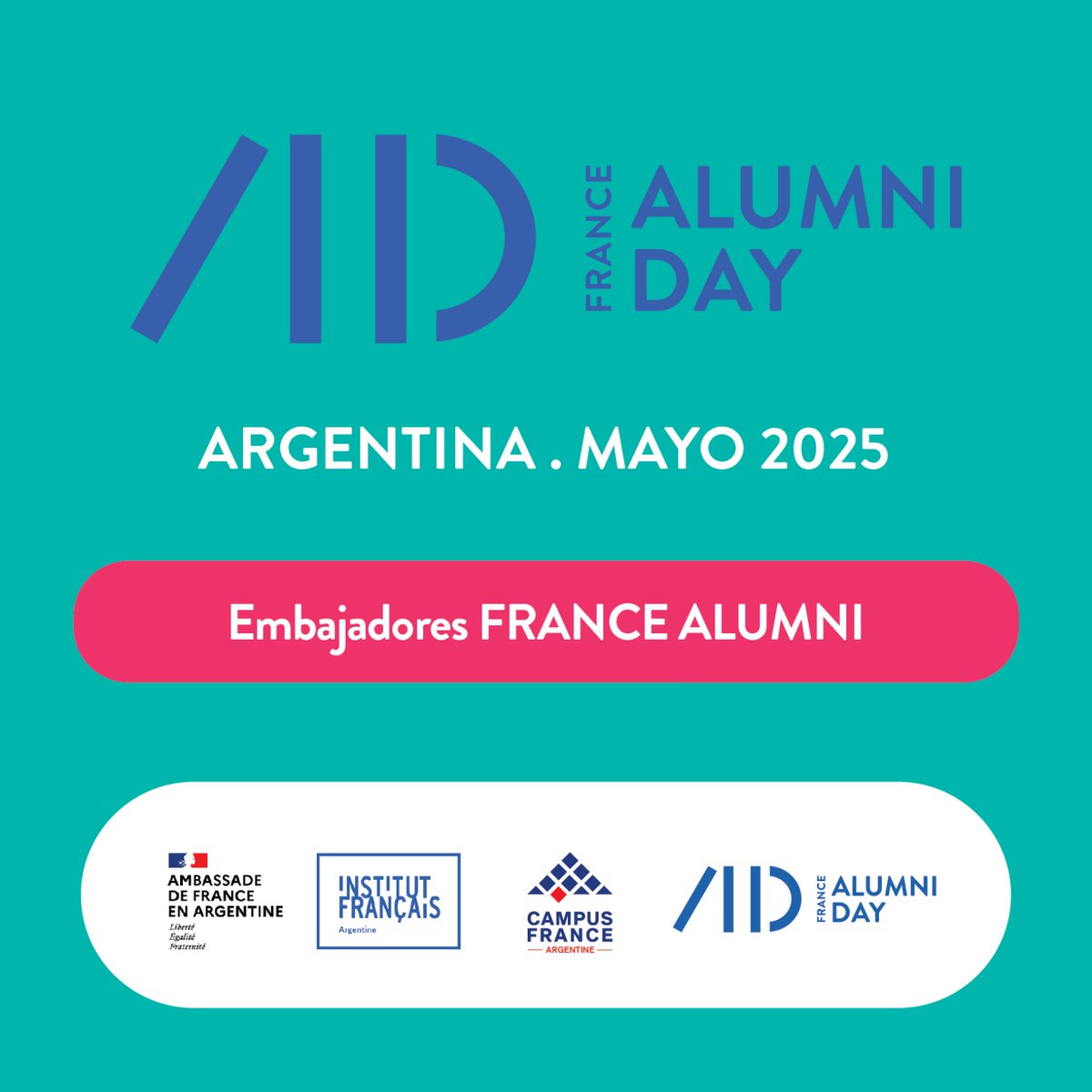 ¿Realizaste estudios, investigaste o fuiste asistente de español en Francia? 🇫🇷

🌟Seguí valorizando tu experiencia francesa y acompañá a los/las futuros/as estudiantes de Argentina en Francia, sumándote a la red de « Embajadores/as France Alumni ». 

docs.google.com/forms/d/e/1FAI…