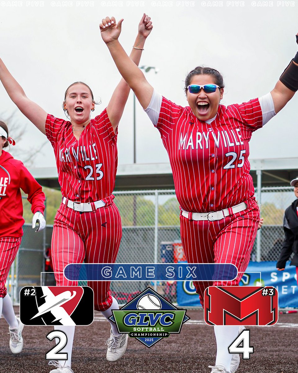 🏆🥎 STAYIN' ALIVE 🪩

Maryville survives against the Flyers to remain in #GLVCsb title contention!

#GLVCchamps