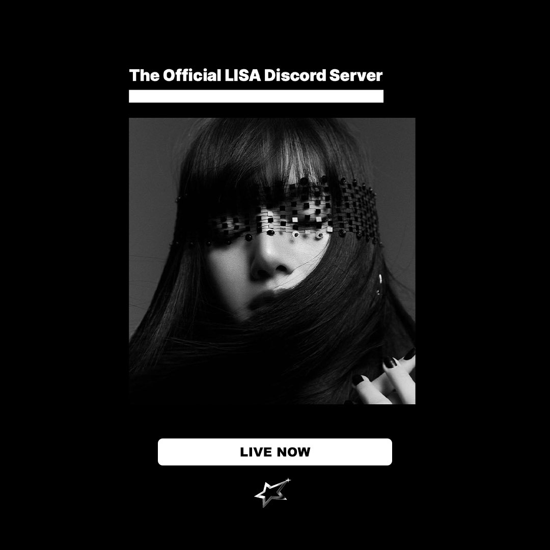 LISA’s official discord server is now live! Sign up here to join 🖤
 
lisa.lnk.to/Discord