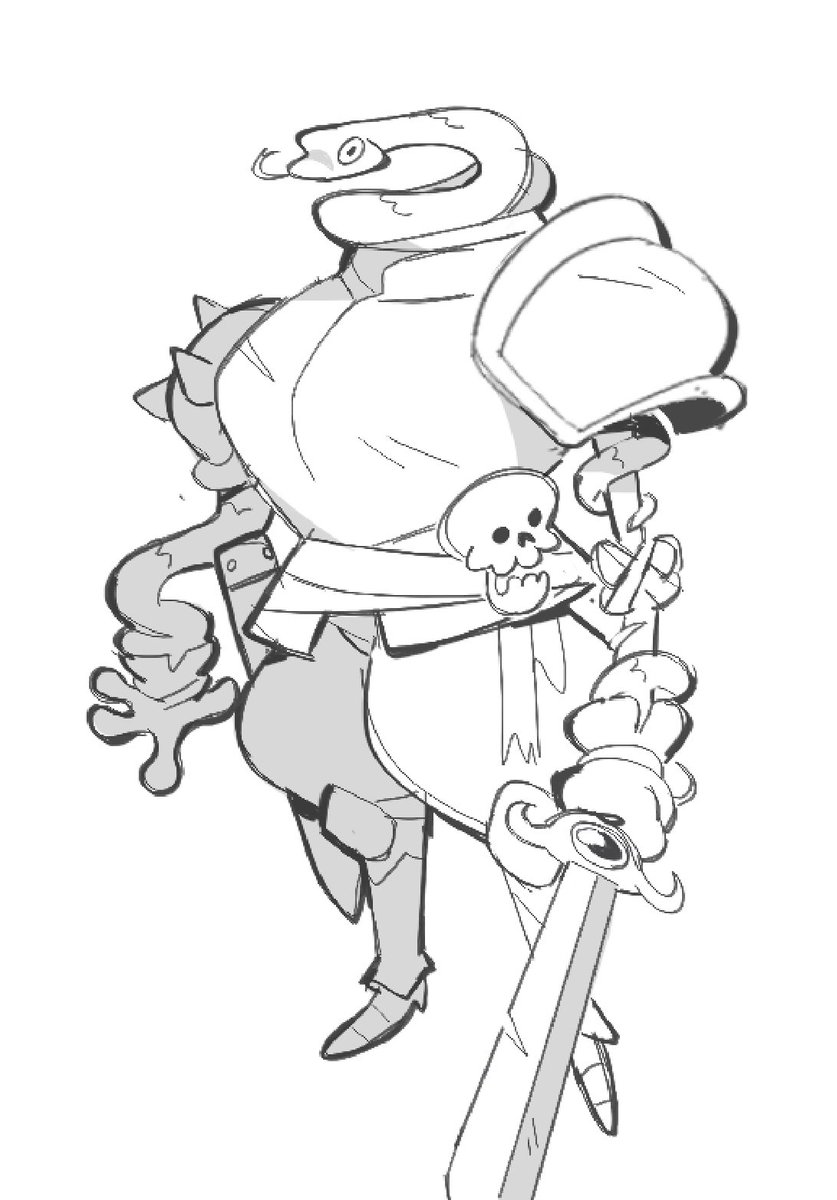 Knight’s armor being piloted by a bunch of snakes