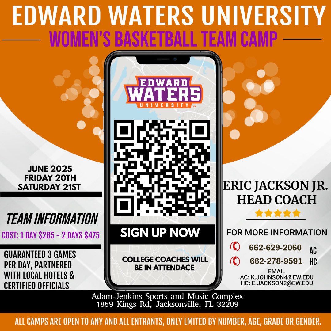 Showcase Your Talent. Shine in Front of College Coaches. Join Our Team Camp!🐅🌴
#Duuuval #EWU