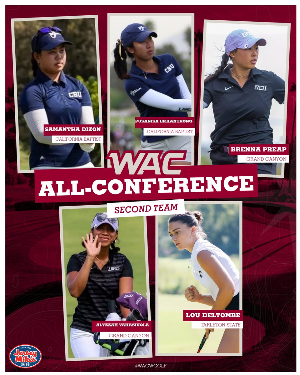 🌟⛳️ 2025 WOMEN'S GOLF ALL-WAC SECOND TEAM ⛳️🌟

#OneWAC x #WACwgolf