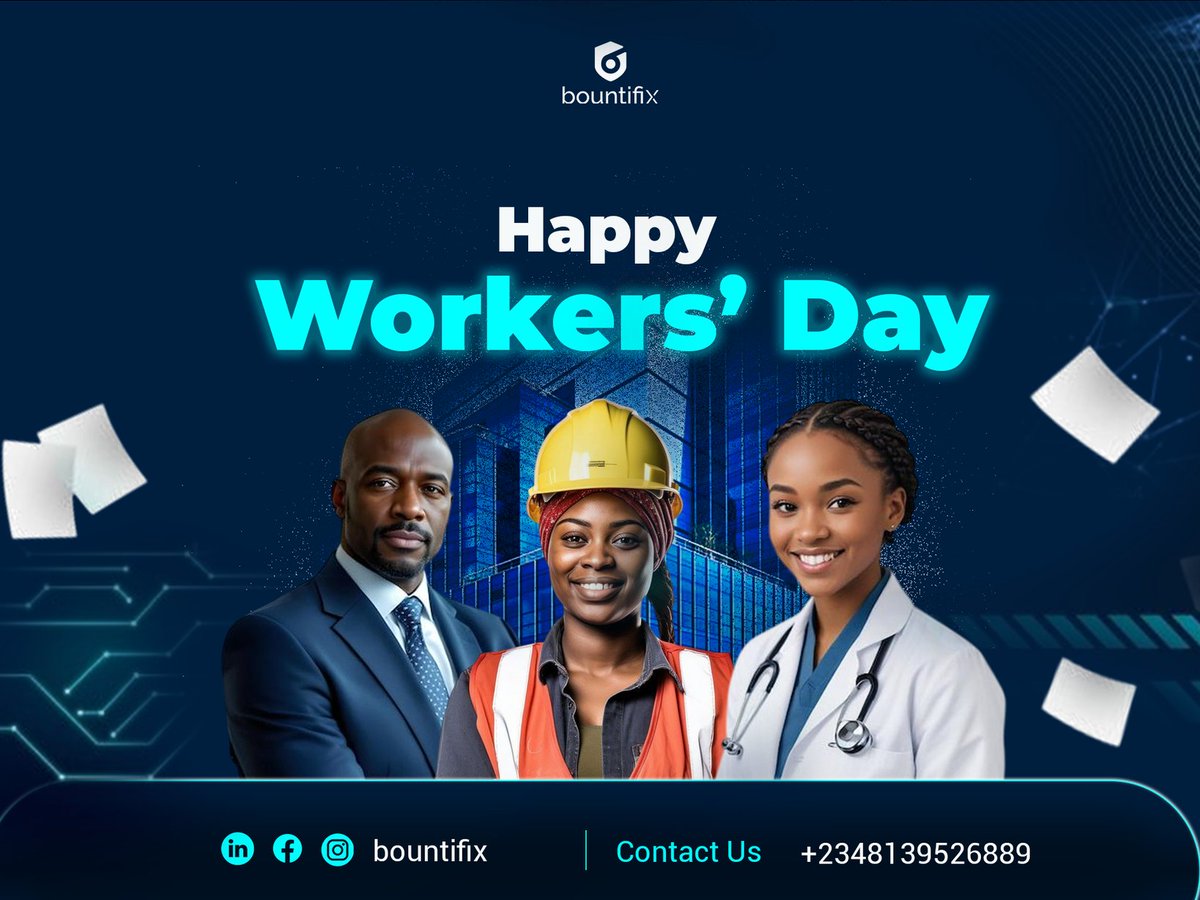 We salute you.

This Workers’ Day, let’s not just recognize the effort let’s protect the environments where work happens.
Because when work is safe, progress is unstoppable.

Stay safe. Stay secure. Stay resilient.

#WorkersDay #CyberSecurity #Bountifix #DigitalWorkforce