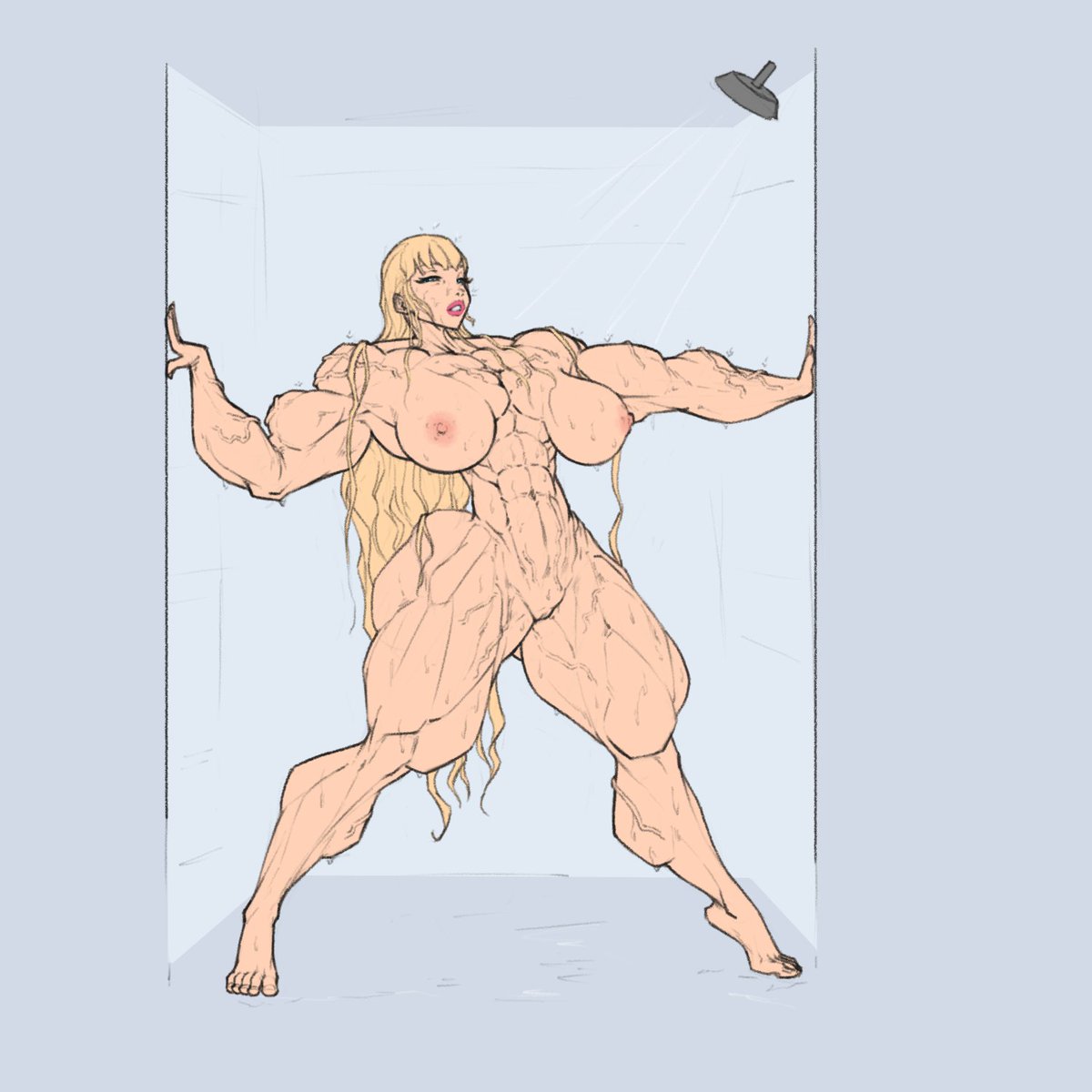 Worked out at the gym, worked up in the shower.

My commissions are undergoing policy changes this month along with new size scales. I'll be open again in June or July!