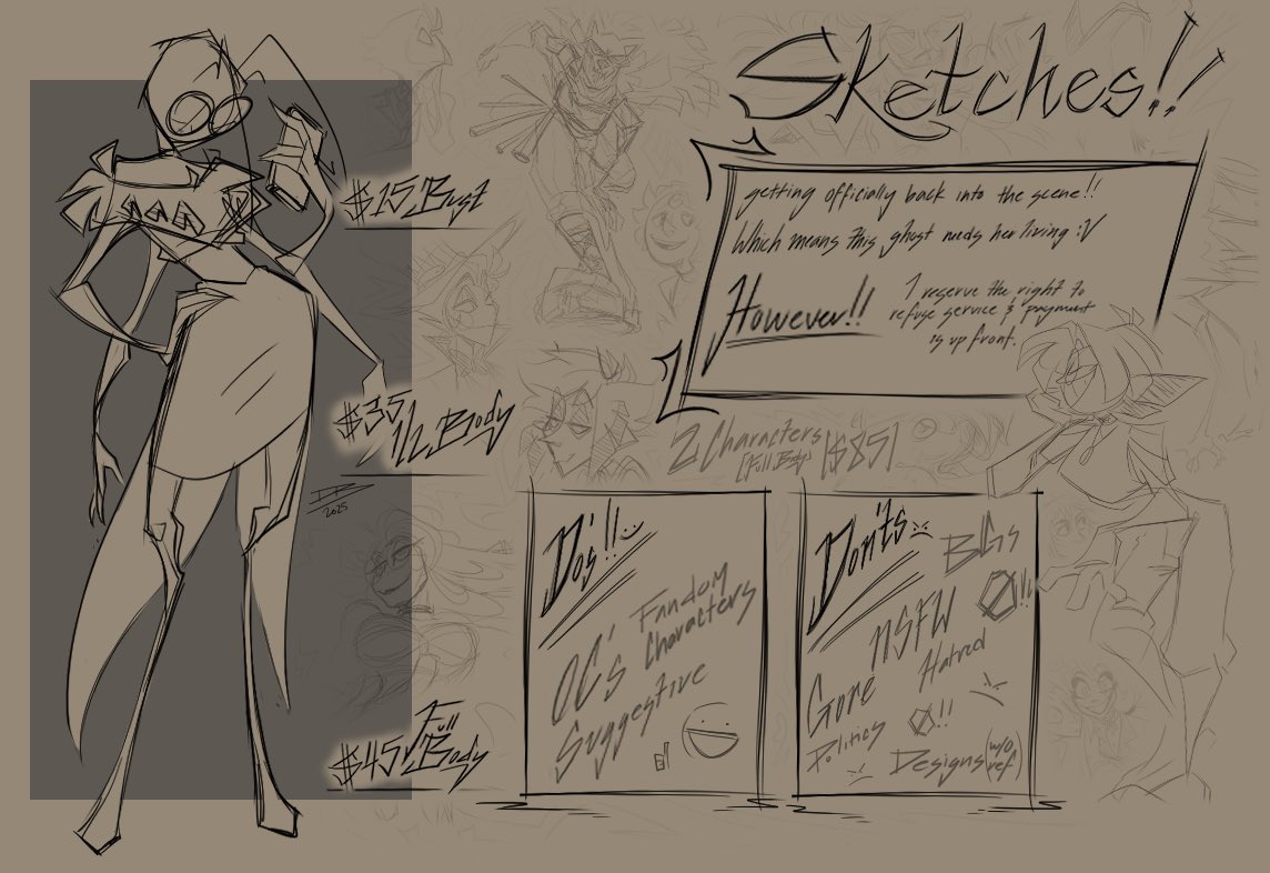 Sp3ktr4lBytez's tweet photo. GUESS WHOS OPEN?!
It’ll all be at ko-fi: https://t.co/S5zRwdeoLY
!!PLEASE BE SURE TO FOLLOW FORM INSTRUCTIONS!!!
#mha #mhafanart #mhafandom #hazbinhotel #hazbinhotelfanart #hazbinhotelfandom #helluvaboss #helluvabossfanart #undertale #undertalefanart #fandom #fandoms #Ocs https://t.co/RDPTryR3rH