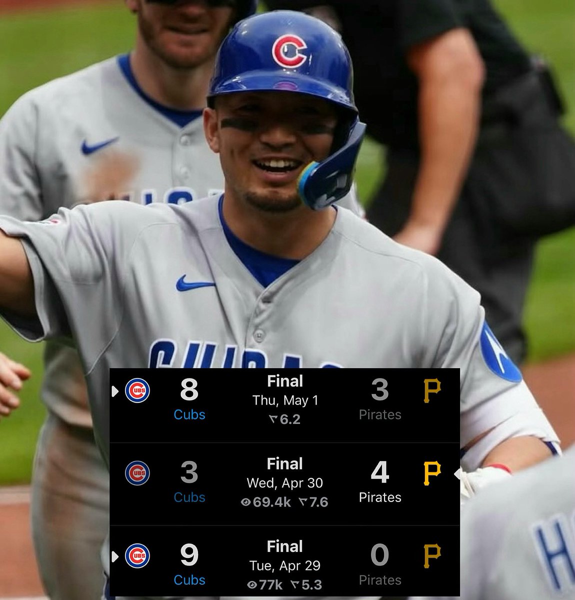 The Cubs have won their seventh series of the season 🔥