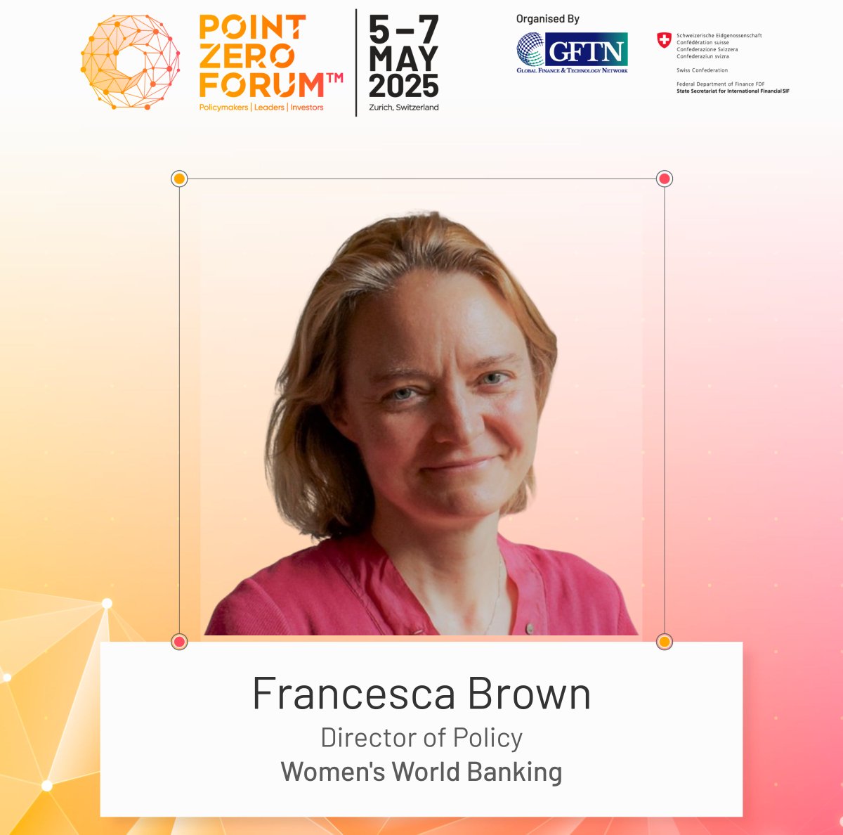 Women's World Banking (@womensworldbnkg) on Twitter photo Will you be at <a href="/pointzeroforum/">Point Zero Forum</a>?
Francesca Brown, our Director of Policy & Advocacy, will explore 1) how data & consumer protection policies shape AI adoption, 2) use cases from emerging markets & how tokenization can accelerate #FinancialInclusion. bit.ly/4m1n8fS Will you be at <a href="/pointzeroforum/">Point Zero Forum</a>?
Francesca Brown, our Director of Policy & Advocacy, will explore 1) how data & consumer protection policies shape AI adoption, 2) use cases from emerging markets & how tokenization can accelerate #FinancialInclusion. bit.ly/4m1n8fS