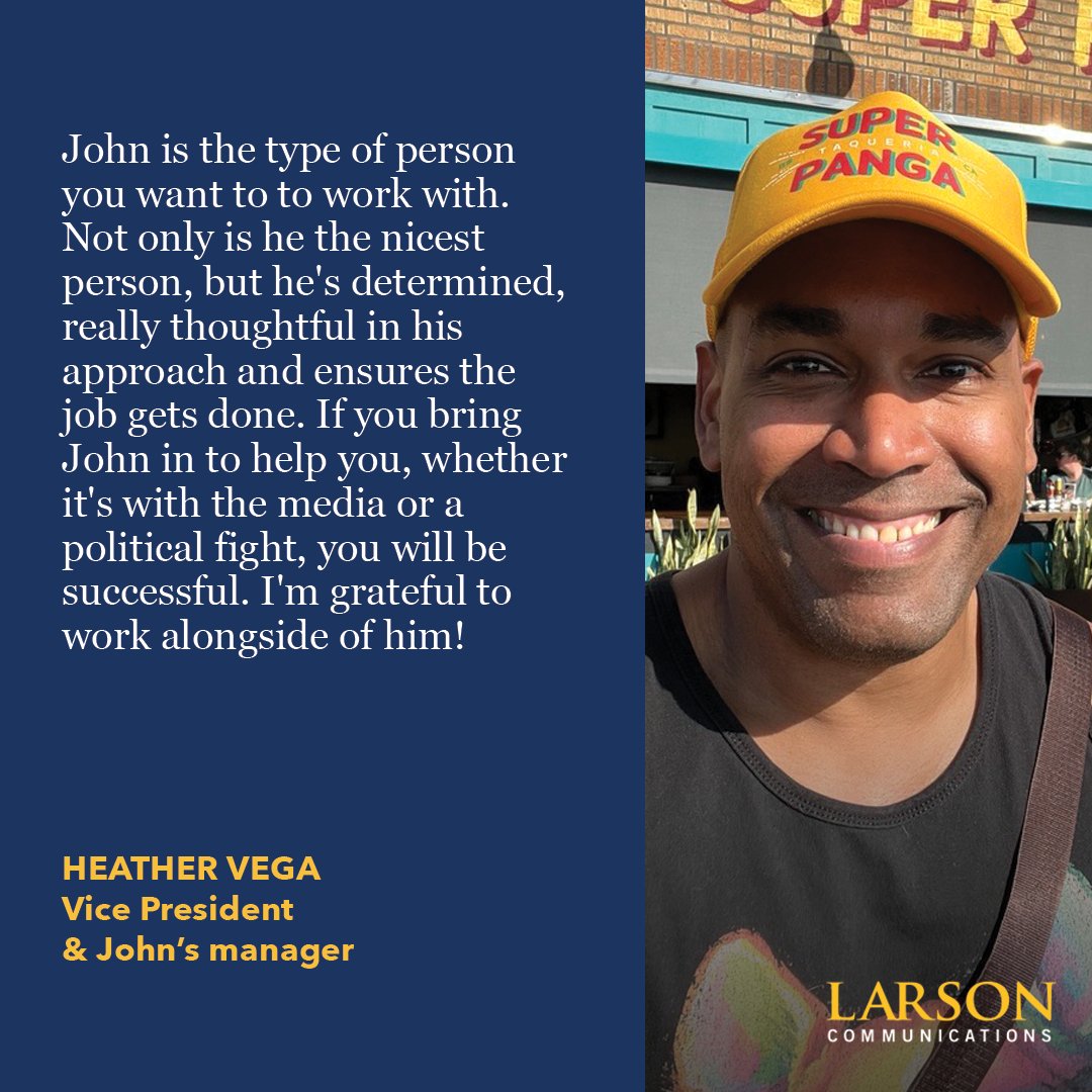 Today, we celebrate the two-year LC anniversary of Account Executive John Ceballos!

Whether it's with the media or a political fight (or a dance battle🕺🏿), you will be successful if you bring John in to help you. #TeamLC