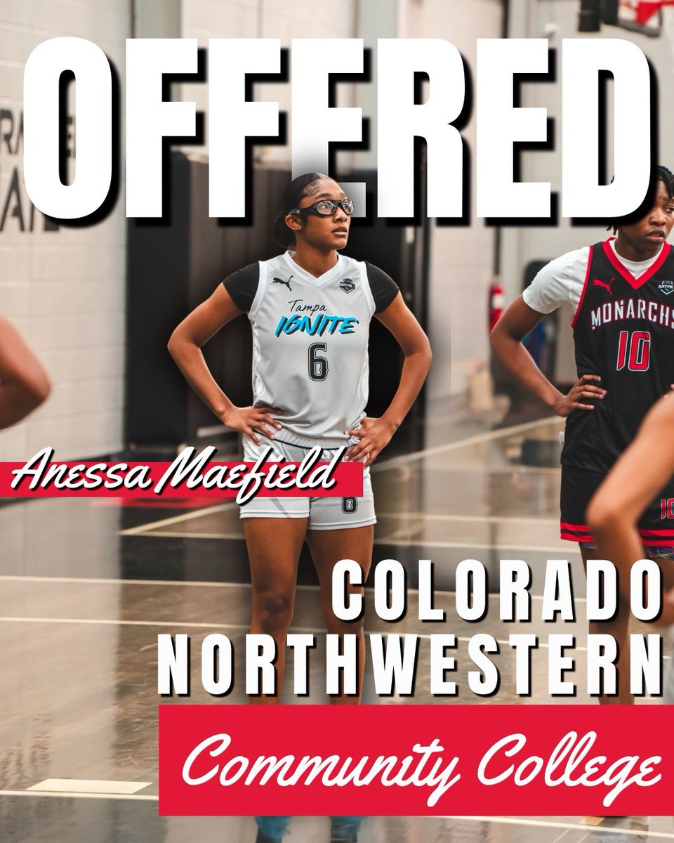 Tampa Ignite GBB (@tampaignitegbb) on Twitter photo 2025 PF/C <a href="/AnessaMaefield/">Anessa Maefield</a> , has picked up an offer from Colorado Community College! Continue to light em up, Ness 🩵🖤 2025 PF/C <a href="/AnessaMaefield/">Anessa Maefield</a> , has picked up an offer from Colorado Community College! Continue to light em up, Ness 🩵🖤