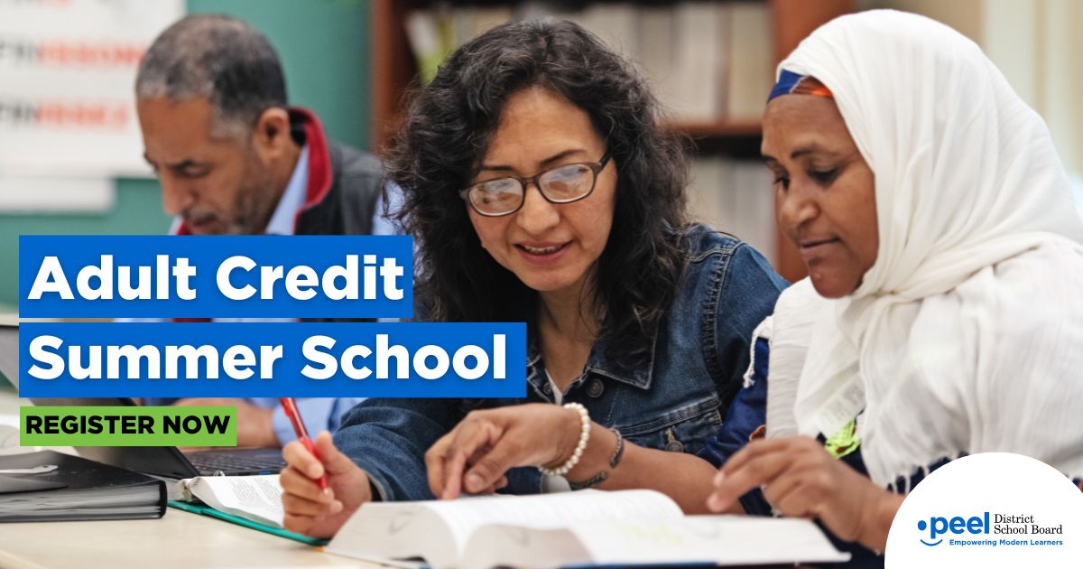 Now Open: Adult Credit Summer Session 4 Registration! Looking to earn high school credits, upgrade marks, or complete your OSSD? 

Session runs July 2–29, 2025
Register with a GMAIL.COM account
May require transcript, proof of address/status
Need help? Email: