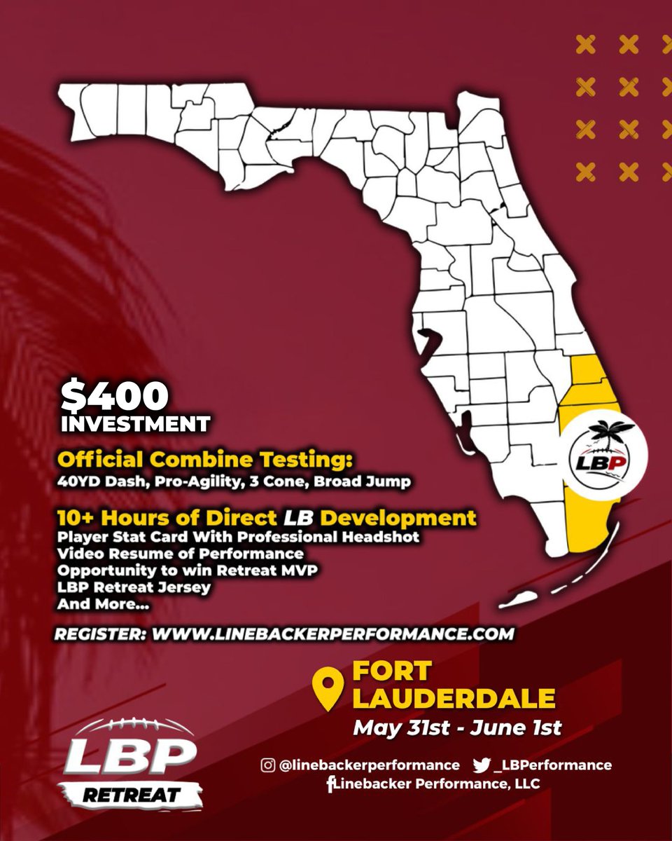 Death, Taxes, and Coach Hodge developing linebackers!

South Florida, you're on deck. Lock in &amp; load up on this knowledge! Trust me, you're in for a (re)treat. Come learn from the best!
#DevelopmentMatters #InvestInYourself #LBP

Lock in your spot today: linebackerperformance.com