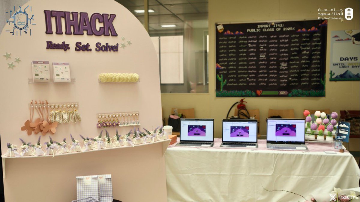 نُبارك للفائزات في مشروع ITHACK من مقرر  IT328
مشروع مميز أظهر فهماً عميقًا لمفاهيم الأمن والشبكات، وجهدًا يُقدَّر في كل تفصيلة.

مبارك لكنّ فائزاتنا :
🏅ديمة الفرهود
🏅نورة الشمسان
🏅ريناد العويس
🏅عبير السهلي

#IT_FAIR3
#IT_FAIR