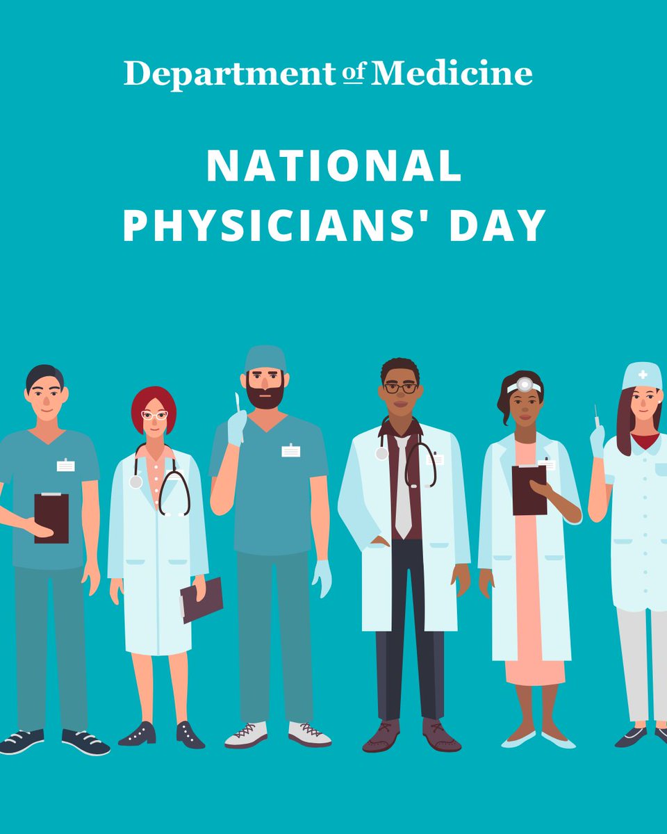 Today on #NationalPhysiciansDay, we are celebrating all physicians for your hard work and dedication to health care including research, innovation, education, and patient care. 💕