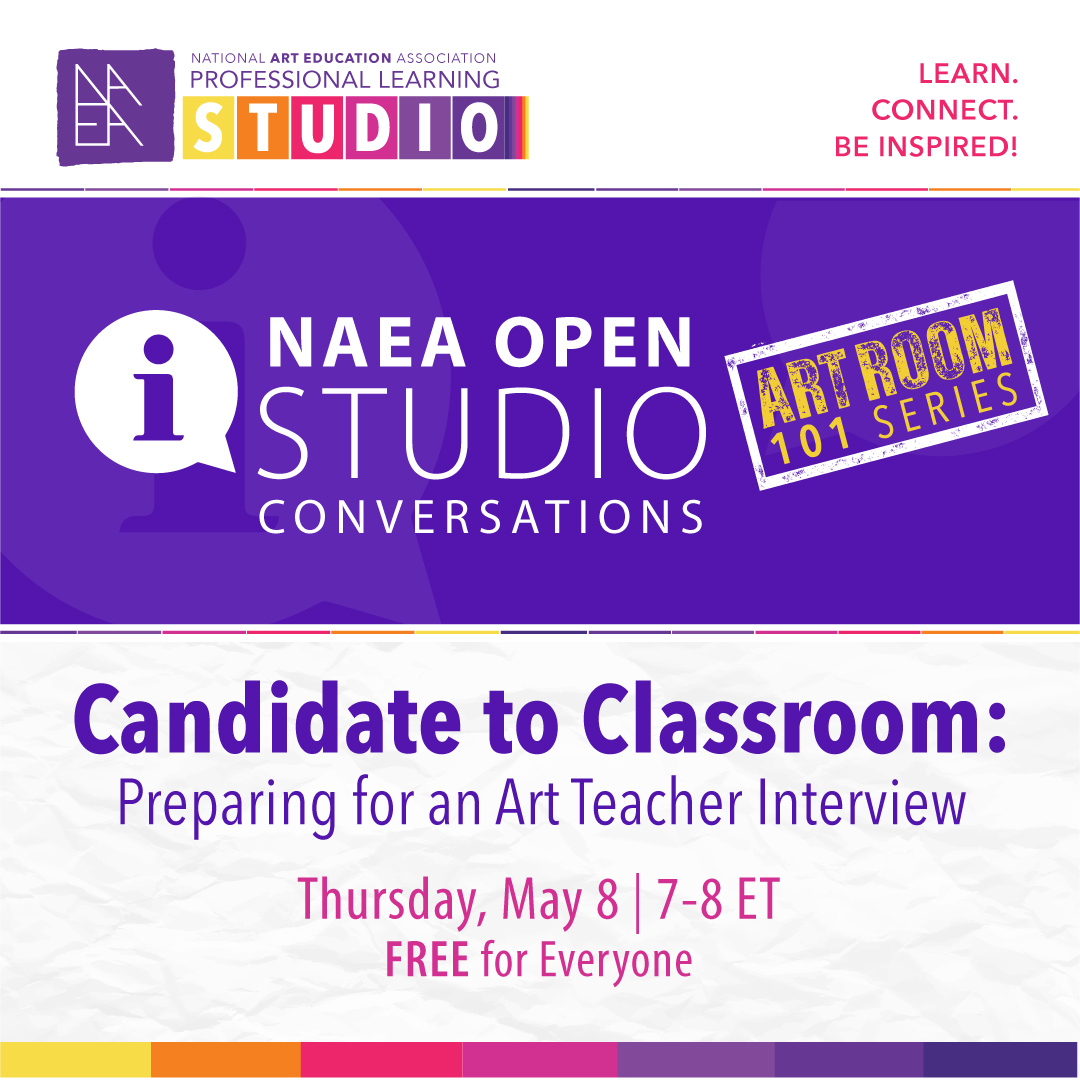Step into your next art teaching interview with confidence! This webinar offers practical tips and strategies for anyone preparing to interview for an art teacher position. Thursday, May 8. Learn more and register here ow.ly/oIQZ50VLyC0