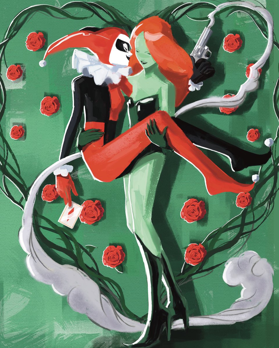 halesbugs's tweet image. Harley Quinn &amp;amp; Poison Ivy ❤️💚