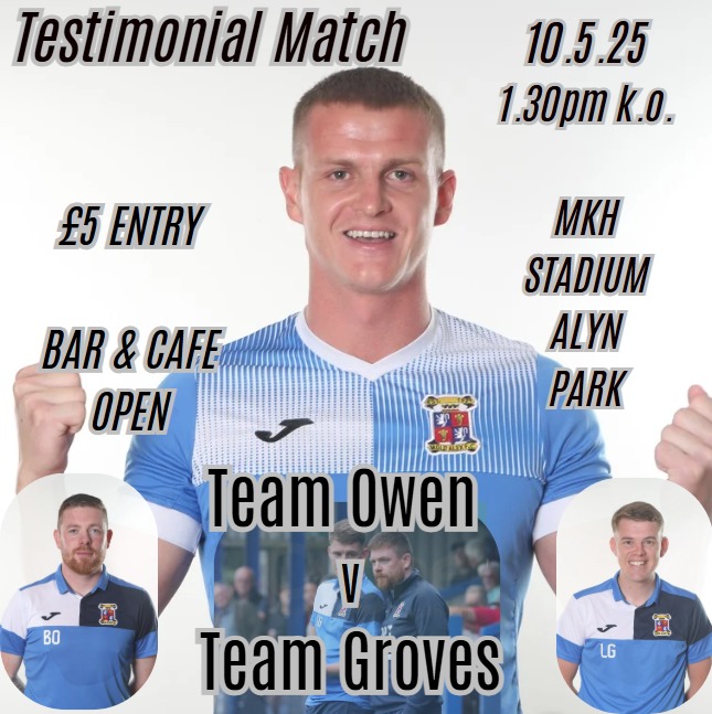 It promises to be a great day and an excellent way to end a great season. 

The senior team presentation awards will follow the match. We look forward to seeing you there!