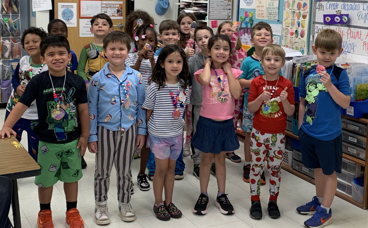 Kinder has absolutely loved creating Shoe Print Medallion Necklaces, working on texture, color and pattern. Today we’re wearing our art home!