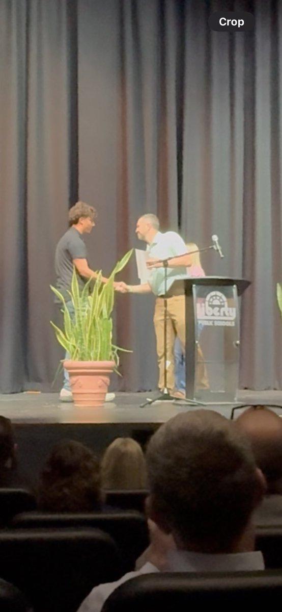 I am humbled and honored to have been awarded two scholarships last night at the Liberty Public Schools Community Scholarship Program for my achievements off the field. Thank you to all who believe in me! 
Got back to The Yard just in time to watch my teammates clinch the W!