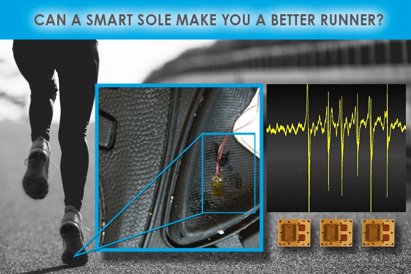 Advancing Smart Sole Instrumentation with Embedded Strain Sensing.
 
These sensors measure strain by detecting small changes in electrical resistance as the shoe undergoes deformation under typical loading conditions, including walking, running, and directional changes.