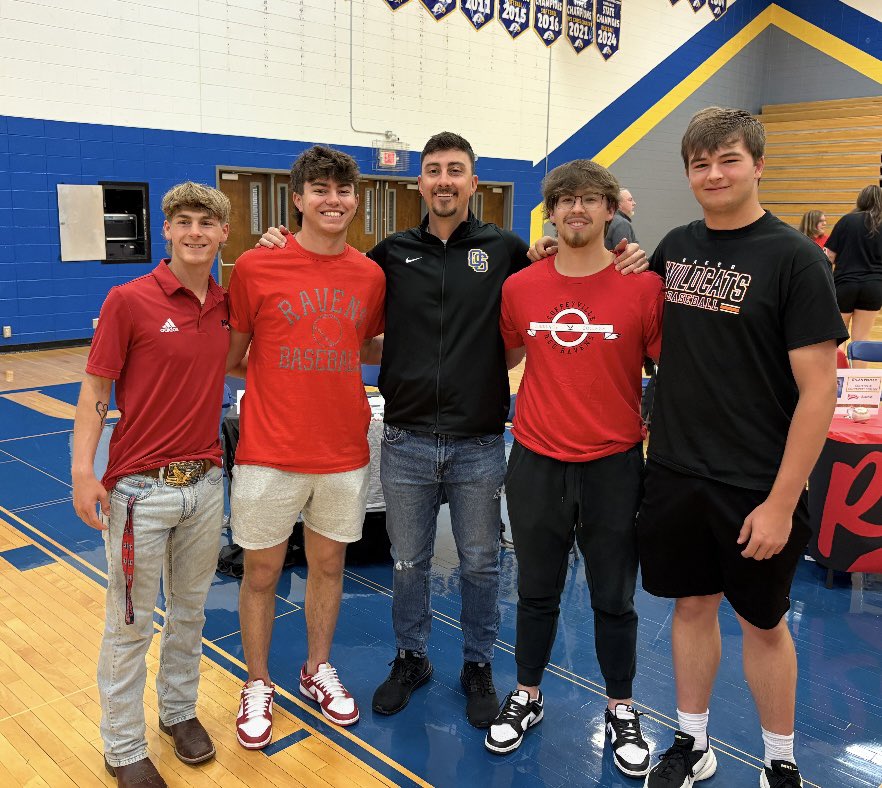 Huge congrats to our seniors who signed today to play at the next level. These young men positively represent Olathe South and our baseball program in every way. We can’t wait to follow you guys in college!