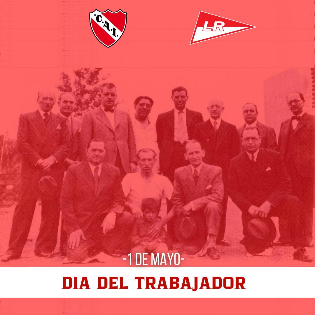 listarojacai's tweet image. Club de clase trabajadora, con valores arraigados de esfuerzo colectivo y accesibilidad a los de bajos recursos.
La identidad no se borra, se reconstruye.
Será Siempre #Independiente el #OrgulloNacional 🇦🇷
Feliz #DiadelTrabajador ⚒️🚩