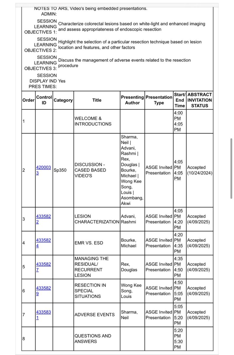 Neil Sharma, M.D. FASGE, FACG, AGAF (@neilrsharmamd) on Twitter photo To resect or not to resect ?????
Choices, options from polypectomy to EMR to ESD
…. andof course outcomes & complications!
Check out this <a href="/ASGEendoscopy/">ASGE GI Endoscopy</a> symposium at #DDW2025
#GITwitter
#MedEd
#GIFellows To resect or not to resect ?????
Choices, options from polypectomy to EMR to ESD
…. andof course outcomes & complications!
Check out this <a href="/ASGEendoscopy/">ASGE GI Endoscopy</a> symposium at #DDW2025
#GITwitter
#MedEd
#GIFellows