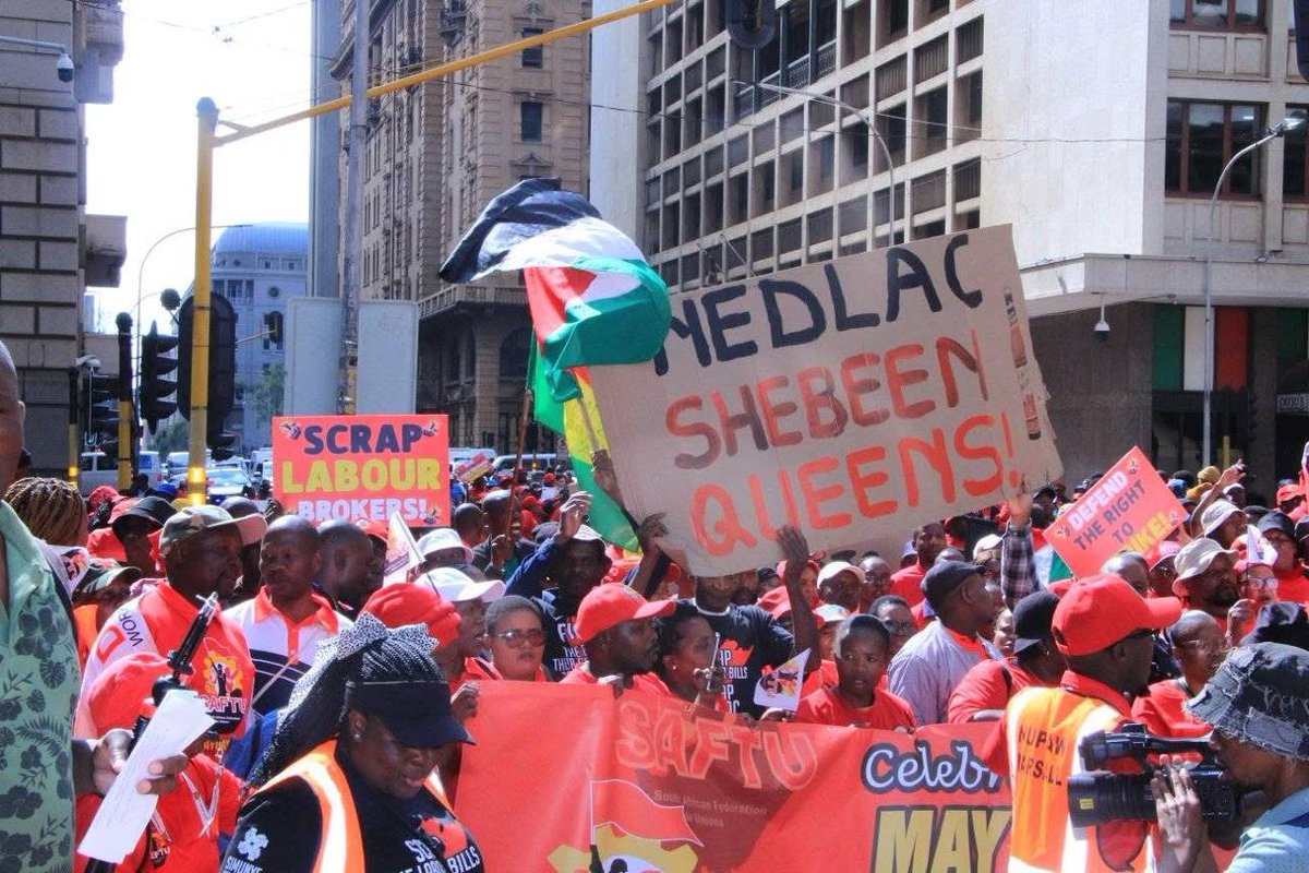 APSA_official's tweet image. SAFTU and Affiliated unions submitted Memorandum at Johannesburg Department of Employment and Labour. The Memorandum was handed over by SAFTU DGS Nontembeko Luzipo.
#SAFTU May Day
#APSA Labour is entitled to everything it creates.