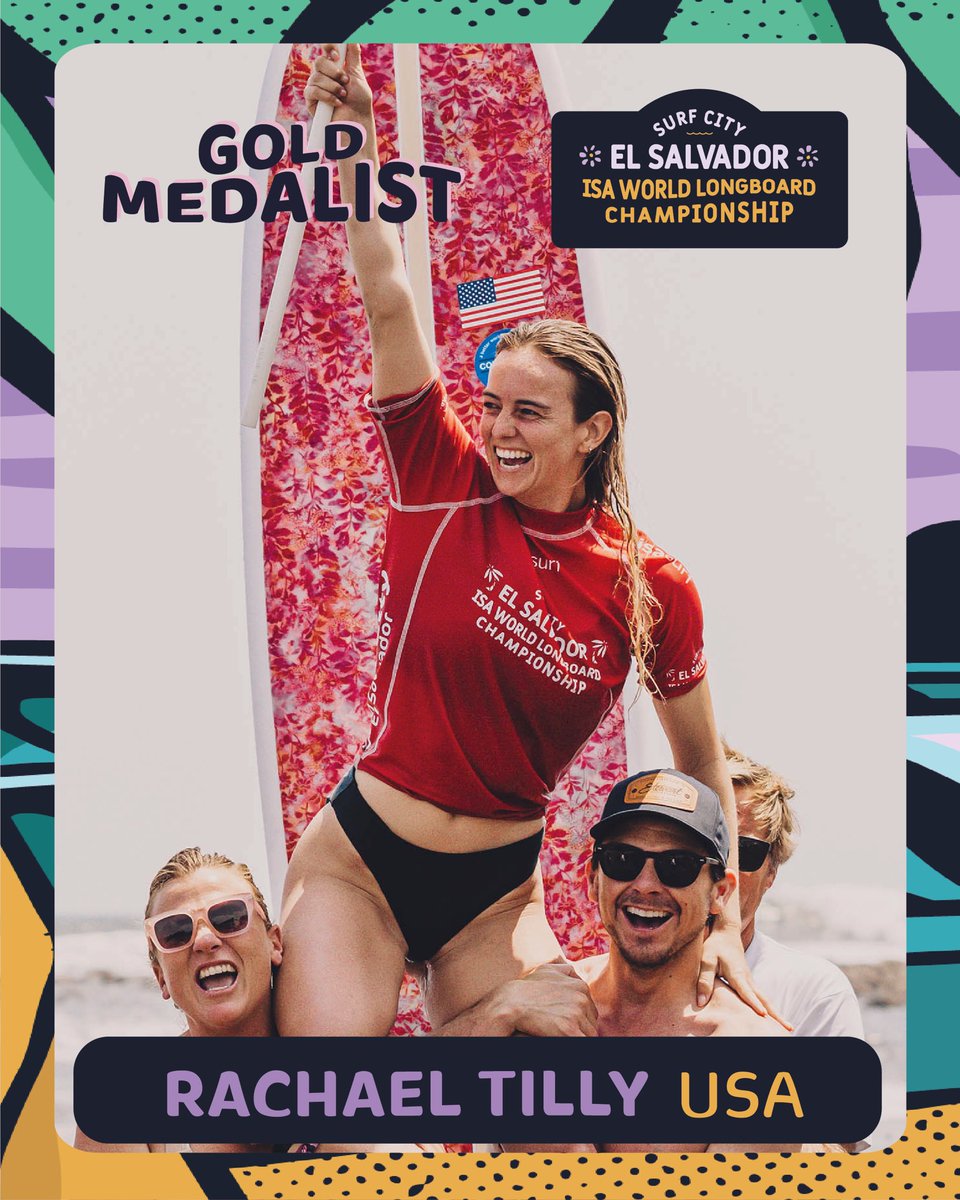Congratulations Rachael Tilly 🇺🇸

World Champion 🥇

2025 <a href="/surfcity/">Surf City</a> El Salvador ISA World Longboard Championship