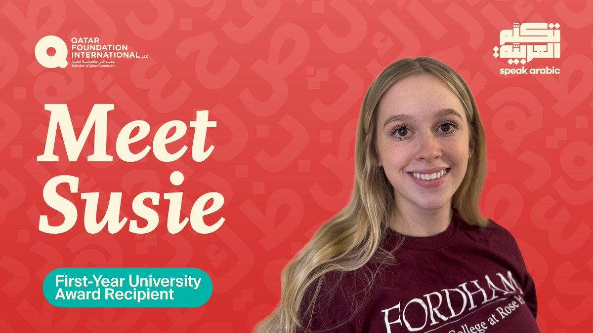 Meet Susie, winner of the 2023 QFI First-Year University Award. 

What began as a practical decision to study Arabic in high school evolved into a transformative academic journey.

Learn more about Susie’s journey: bit.ly/4jWBcVZ