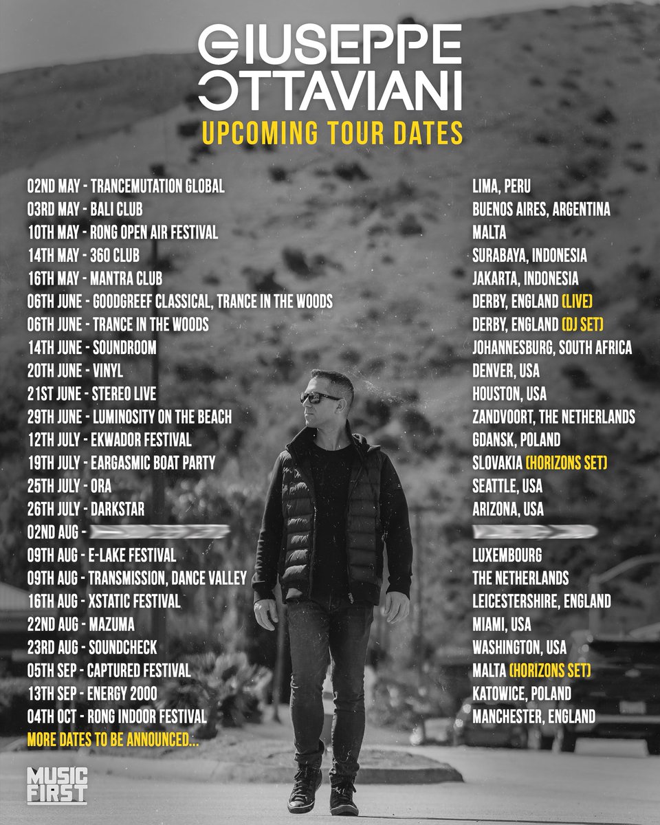 Upcoming Tour Dates 🌎🎶