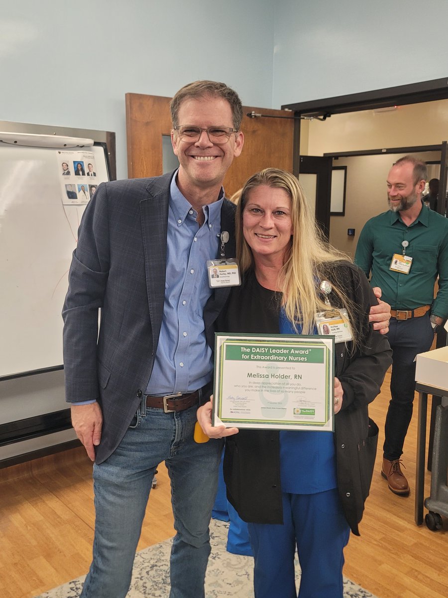 Congratulations to one of our Charge Nurses, Melissa Holder! Melissa was nominated by her peers and awarded the Daisy Leader Award for Extraordinary Nurses. Over the past four years, Melissa has led several initiatives in Pain Medicine Leadership, demonstrating exceptional care