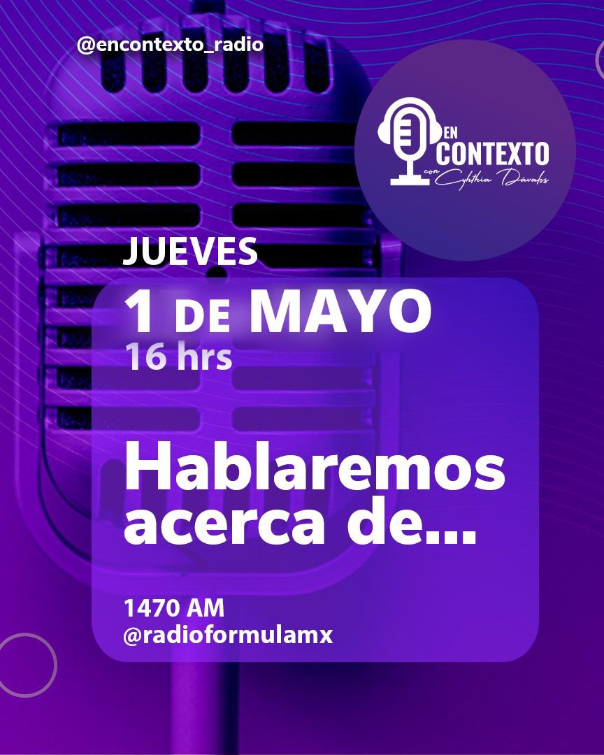 soycyndavalos's tweet photo. 📢 @EnContexto1470 

🇲🇽 ¿Por qué persiste la violencia en México? Teocaltiche y Veracruz con Javier Oliva

🌎 100 días de Trump : ¿Caos o nuevo orden? @joelpena89 

🕔 16:00 | Radio Fórmula 1470 AM 

📻 Escucha: https://t.co/tW41NrcCHi

 💬 ¡Únete al debate! #EnContexto #México https://t.co/ZkVc1GIJB9
