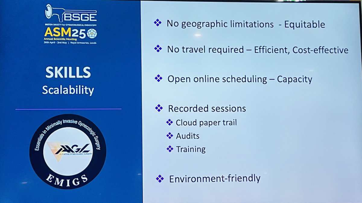 Ahmed Hefnawy, MD (@ahmedahefnawy) on Twitter photo Interesting talk by Dr. Nash Moawad <a href="/NMoawad_MIGS/">Nash Moawad, MD, MS, FACOG, FACS</a> about #EMIGS #BSGEASM25
EMIGS could be a game-changer for laparoscopic training in the UKāstructured, standardized, & simulation-based. Could it be the upgrade that our gynaecological trainees need? #EMIGS #SurgicalTraining Interesting talk by Dr. Nash Moawad <a href="/NMoawad_MIGS/">Nash Moawad, MD, MS, FACOG, FACS</a> about #EMIGS #BSGEASM25
EMIGS could be a game-changer for laparoscopic training in the UKāstructured, standardized, & simulation-based. Could it be the upgrade that our gynaecological trainees need? #EMIGS #SurgicalTraining