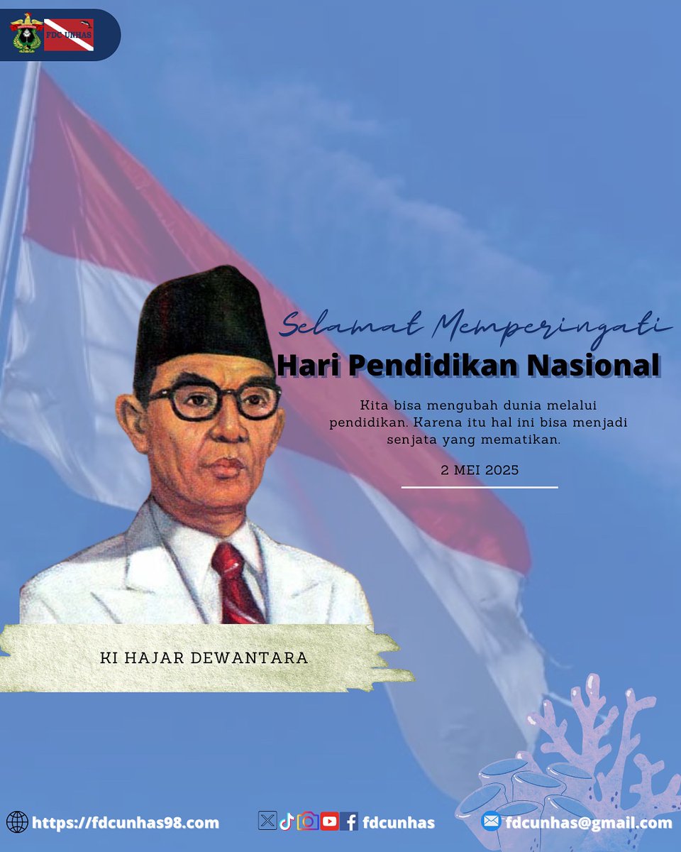 [SELAMAT MEMPERINGATI HARI PENDIDIKAN NASIONAL]

Teruslah bermimpi. Belajar lebih giat dan buktikan bahwa kita bisa menaklukkan dunia dengan pendidikan yang baik. Selamat Hari Pendidikan Nasional.
____________________________
Waspada Dira Anuraga