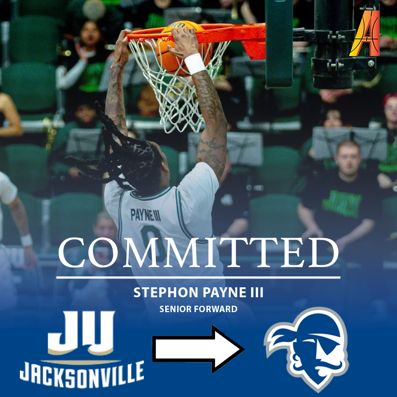Power 5⃣ inbound!

Stephon Payne III has made his decision! That would be committing to Seton Hall!

Payne leaves the ASUN after two seasons. Within those he gained valuable experience through 48 starts! 

He's developed efficient scoring, rebounding, and defensive capabilities!