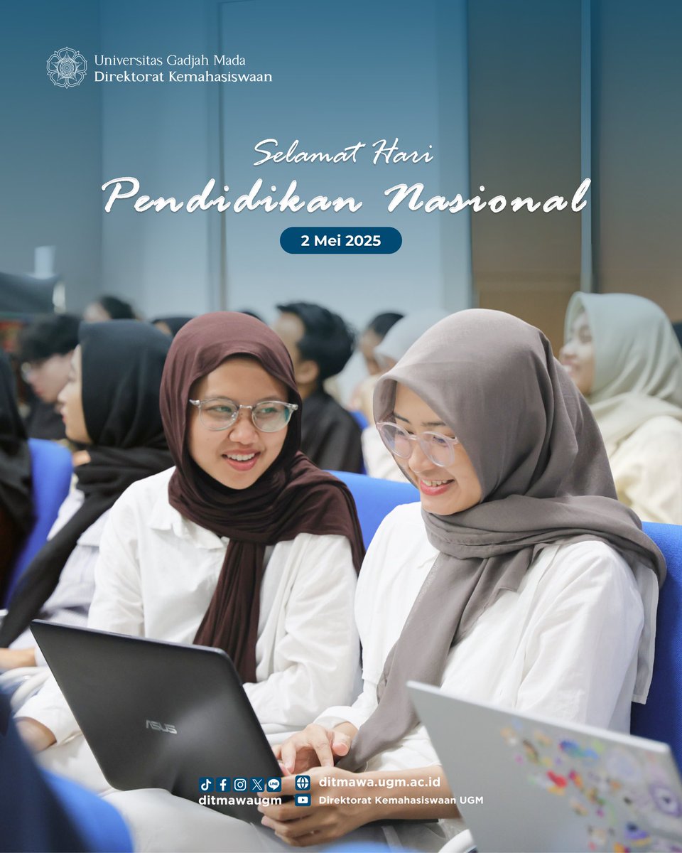 Selamat Hari Pendidikan Nasional! Tetap semangat belajar, kawan UGM! 💪📚✨